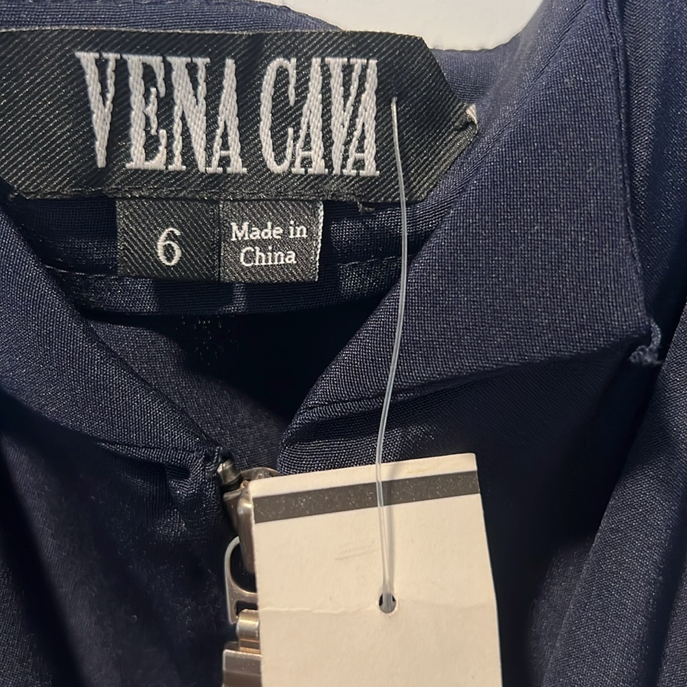 Barneys New York Silk Navy Top by Vena Cava -NWT - Picture 5 of 9